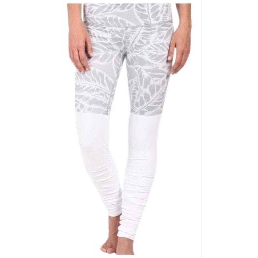Alo Yoga Palm Springs Leaf Goddess Ribbed Leggings